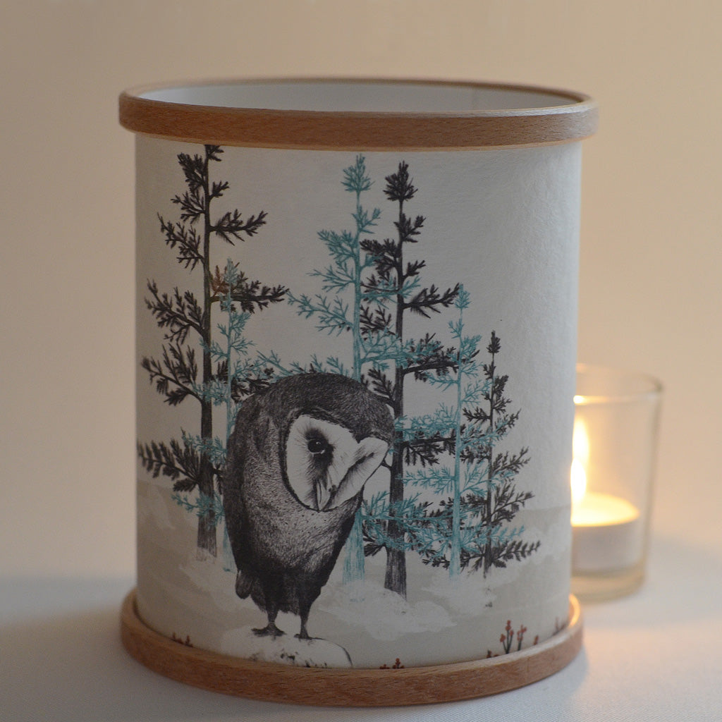 Barn Owl Candle Cover