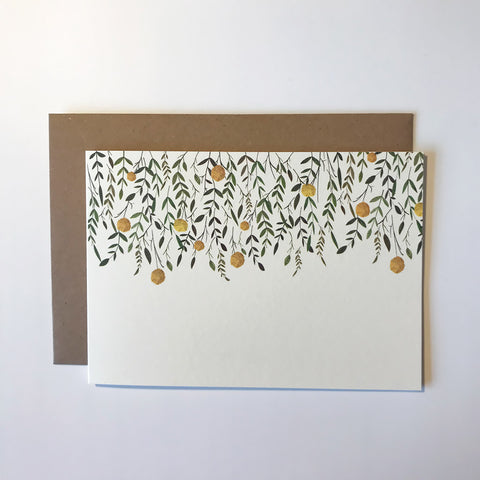 Leaves Greetings Card