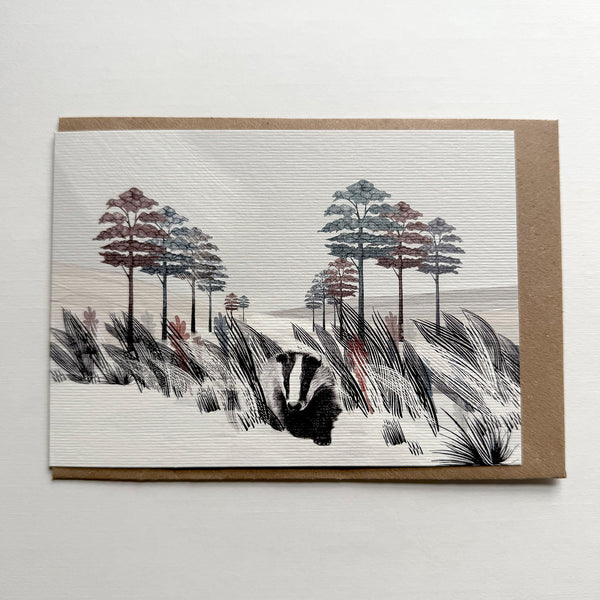 Badger Greetings Card