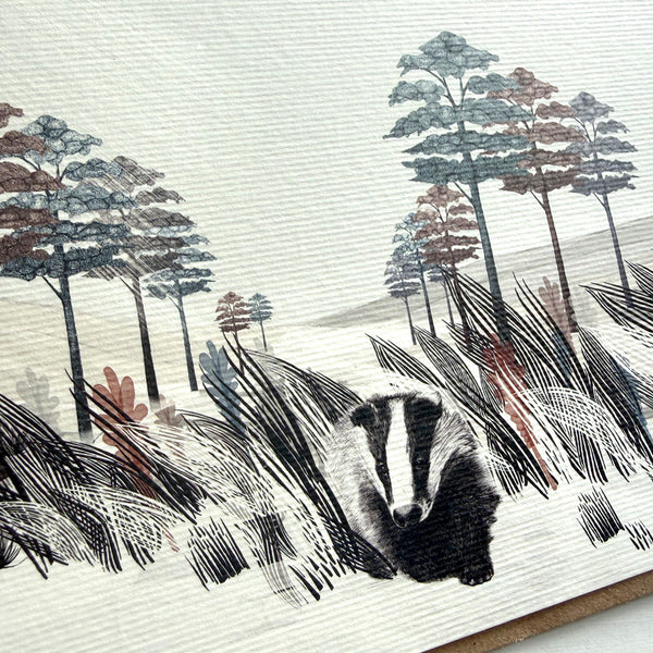 Badger Greetings Card
