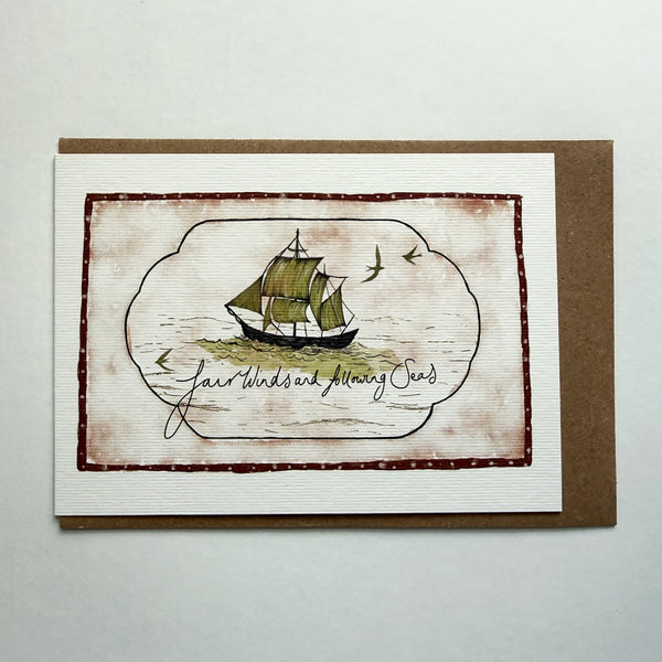 Fair Winds Greetings Card