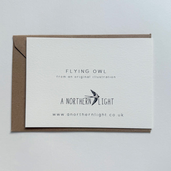 Flying Owl Greetings Card