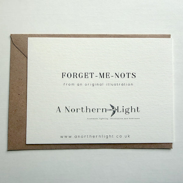 Forget Me Not Greetings Card