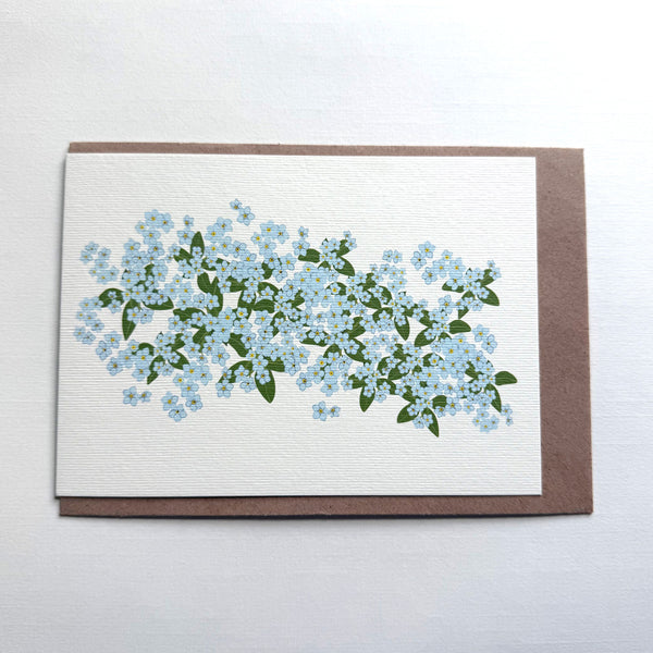 Forget Me Not Greetings Card