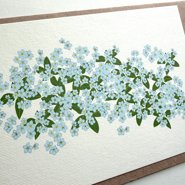 Forget Me Not Greetings Card