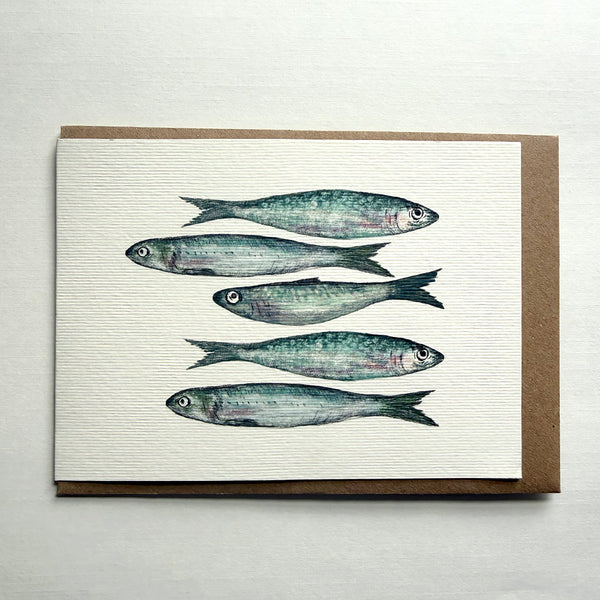 Sardines Greetings Card