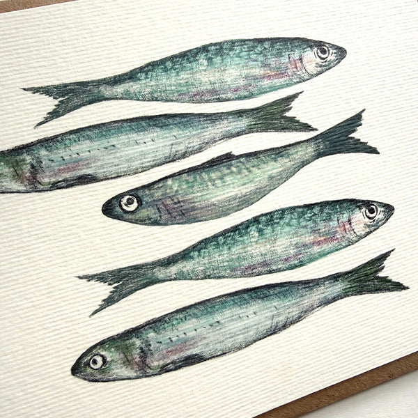 Sardines Greetings Card