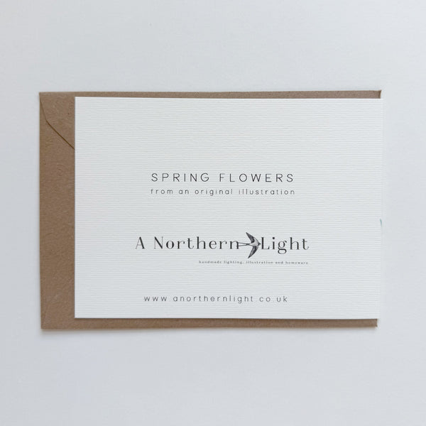 Spring Flowers Greetings Card
