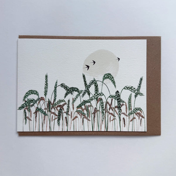 Wheatfield Greetings Card