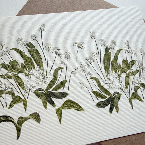 Wild Garlic Greetings Card