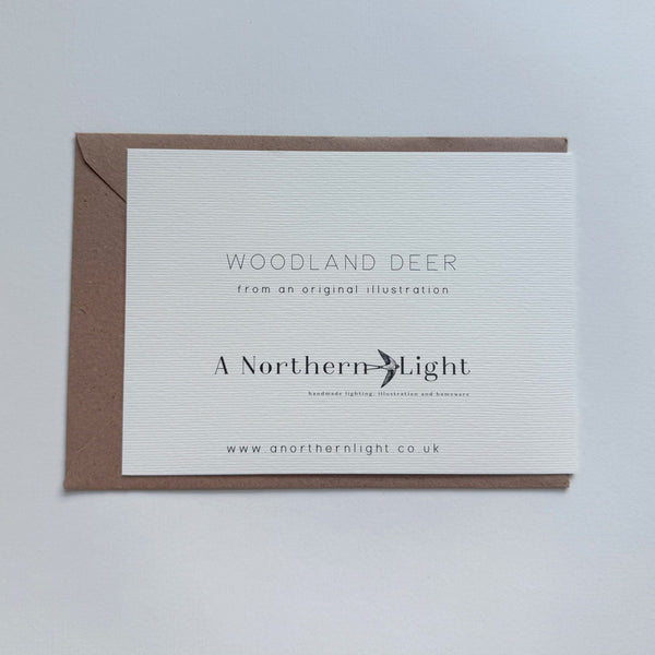 Woodland Deer Greetings Card