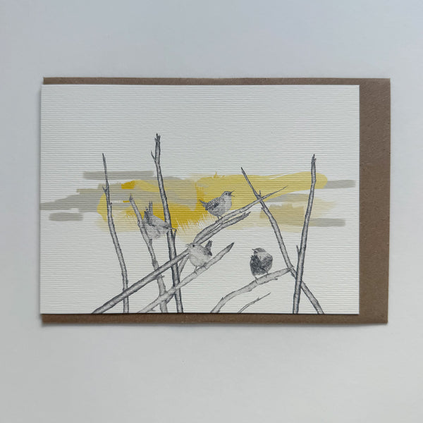 Wrens Greetings Card