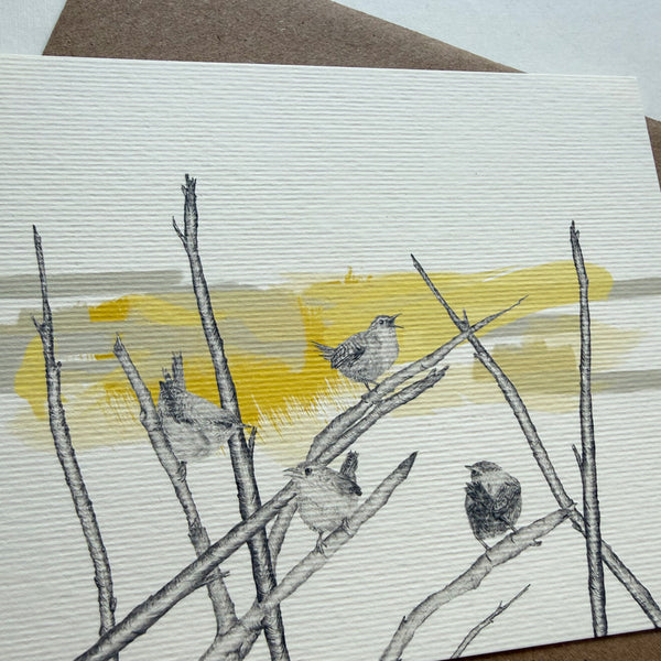 Wrens Greetings Card