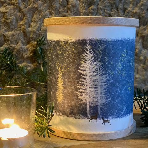 Christmas Deer Candle Cover