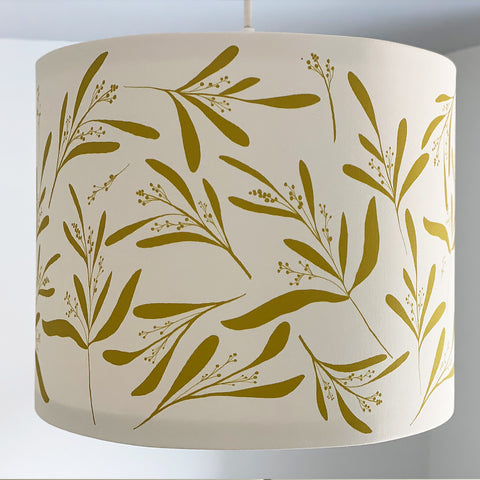 Berries and leaves Lampshade - Yellow