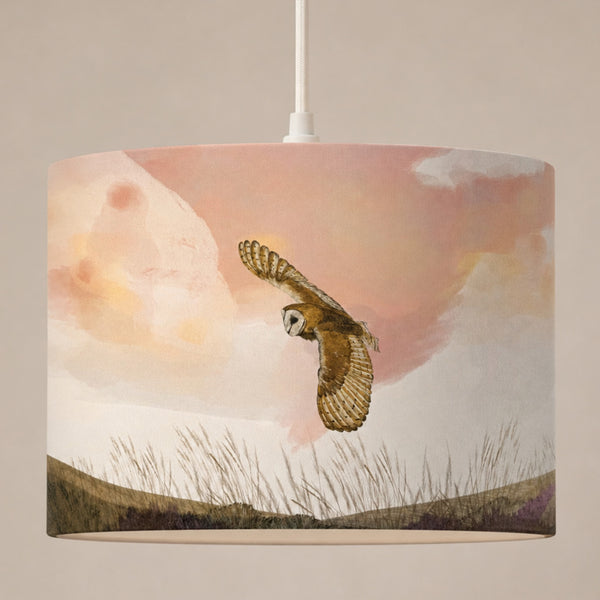 Moorland Barn Owl Lampshade