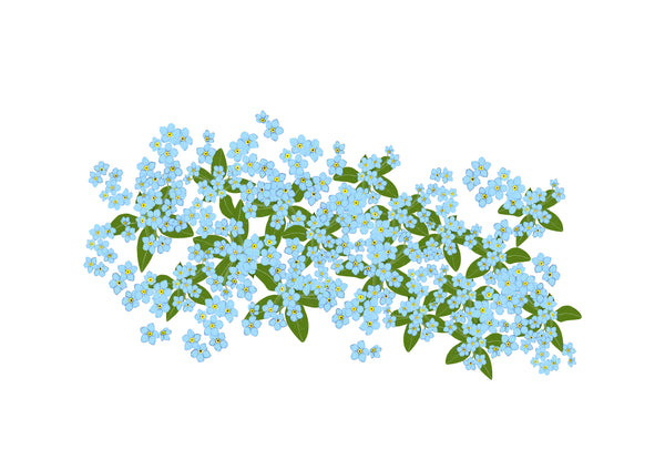 Forget-me-not Candle Cover
