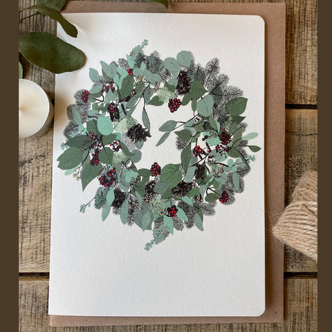 Christmas Wreath Card