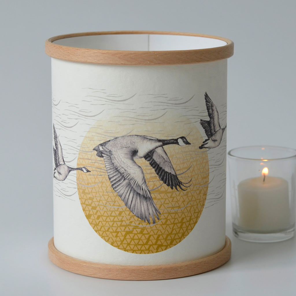Canada Geese Candle Cover